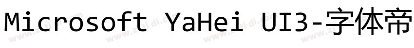 Microsoft YaHei UI3字体转换